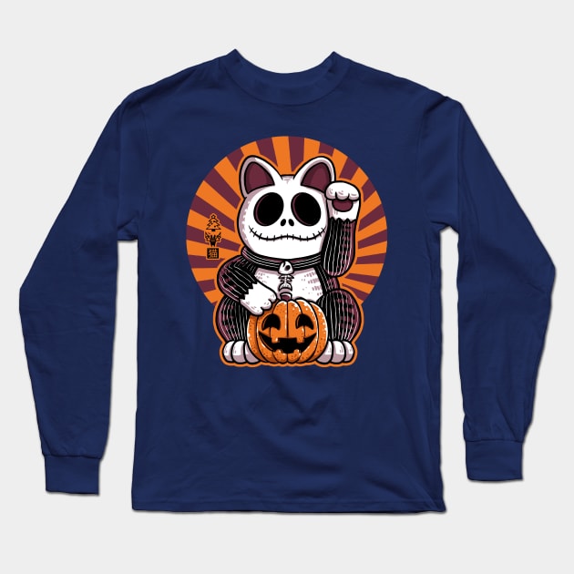 Halloween Neko Long Sleeve T-Shirt by Andriu